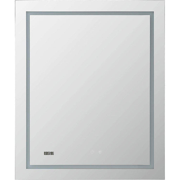 Aquadom Daytona 30" X 36" Rectangle Ultra-Slim Frame LED Lighted Bathroom Mirror With Defogger - D-3036