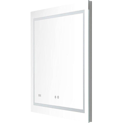 Aquadom Daytona  30" x 36" Rectangle Ultra-Slim Frame LED Lighted Bathroom Mirror With Defogger - D-3036-N