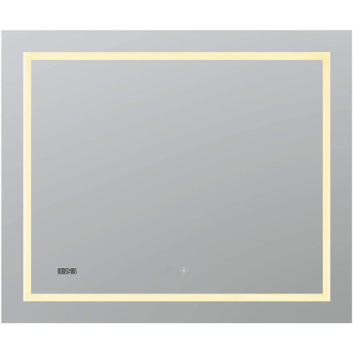 Aquadom Daytona 36" X 30" Rectangle Ultra-Slim Frame LED Lighted Bathroom Mirror With Defogger - D-3630