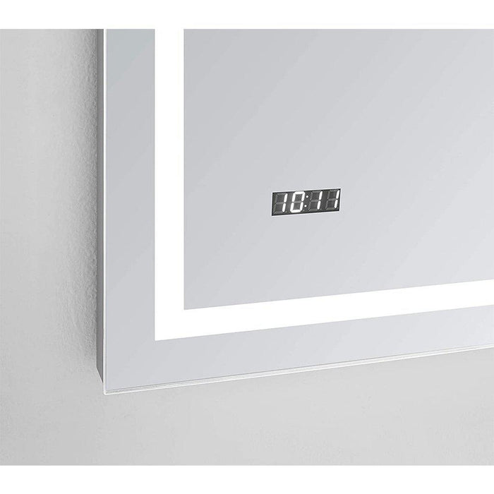 Aquadom Daytona 36" X 36" Square Ultra-Slim Frame LED Lighted Bathroom Mirror With Defogger - D-3636