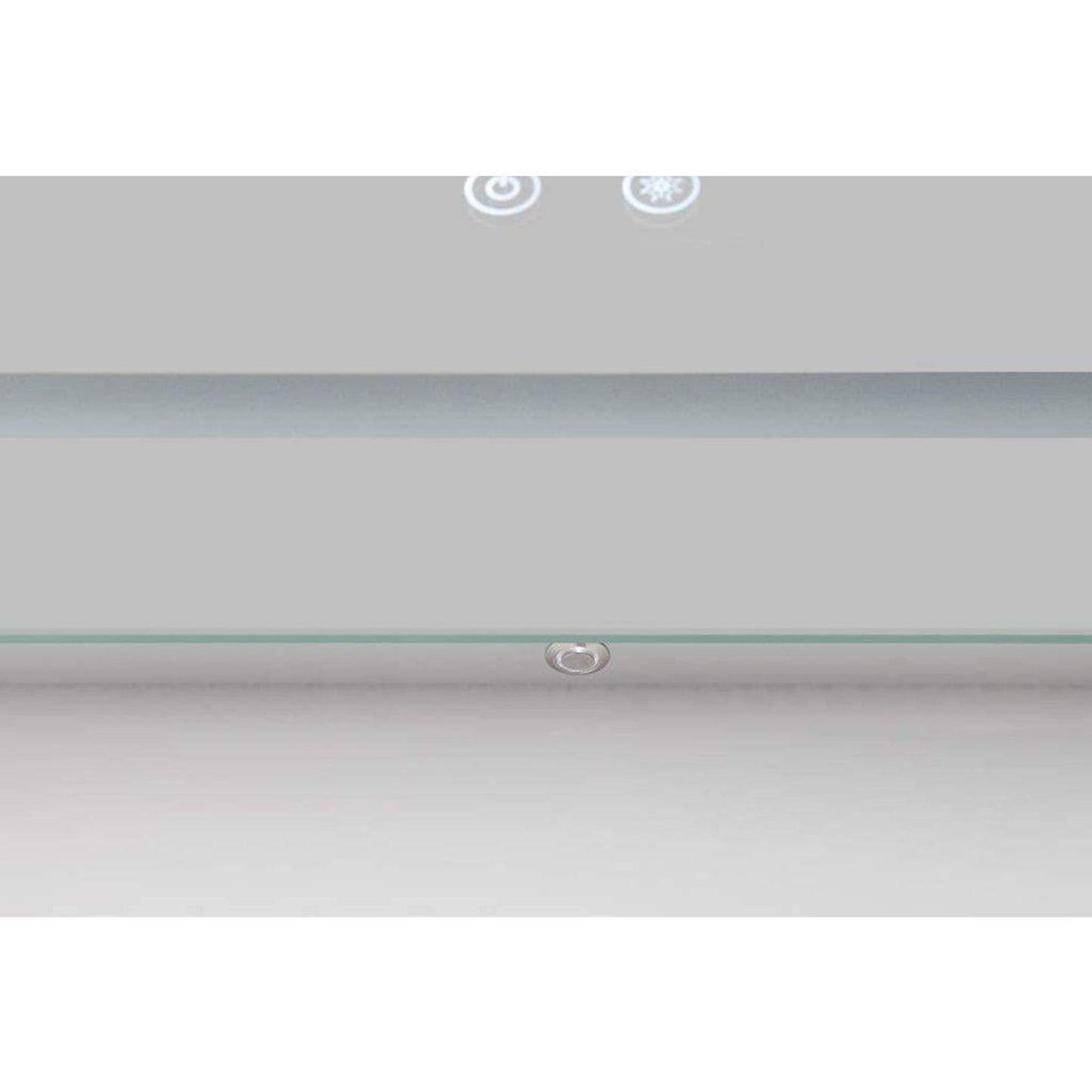 Aquadom Daytona 36" x 36" Square Ultra-Slim Frame LED Lighted Bathroom Mirror With Defogger - D-3636-N