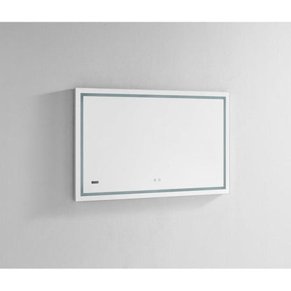 Aquadom Daytona 40" x 36" Rectangle Ultra-Slim Frame LED Lighted Bathroom Mirror With Defogger - D-4036-N