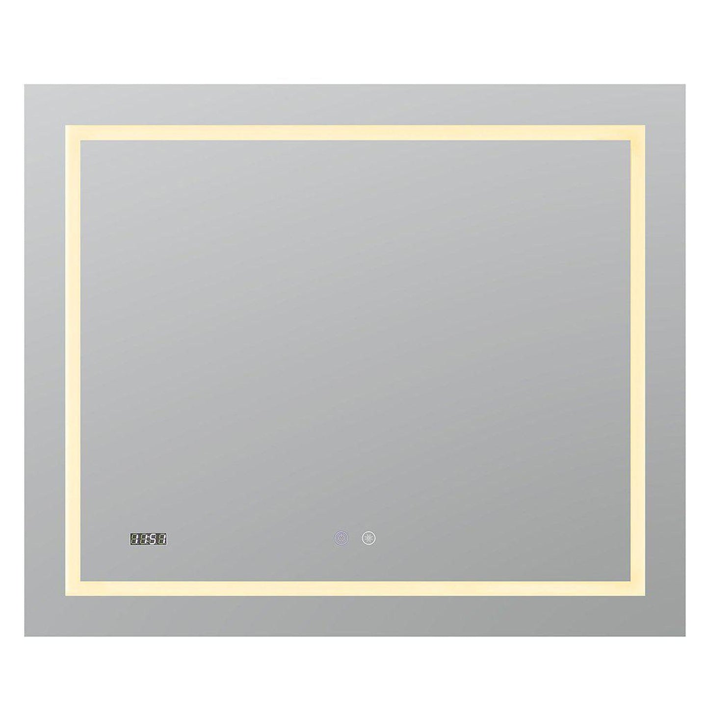 Aquadom Daytona 48" x 30" Rectangle  Ultra-Slim Frame LED Lighted Bathroom Mirror With Defogger - D-4830-N