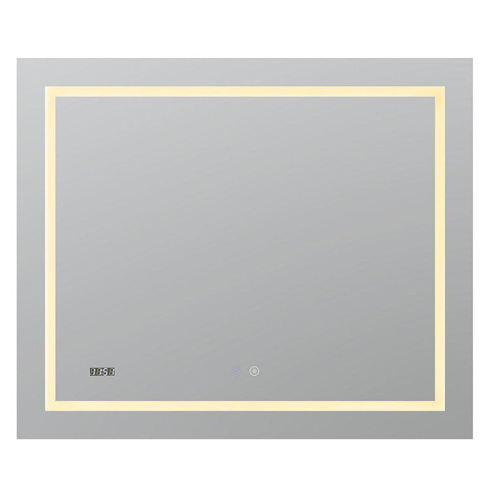 Aquadom Daytona 48" X 30" Rectangle Ultra-Slim Frame LED Lighted Bathroom Mirror With Defogger - D-4830