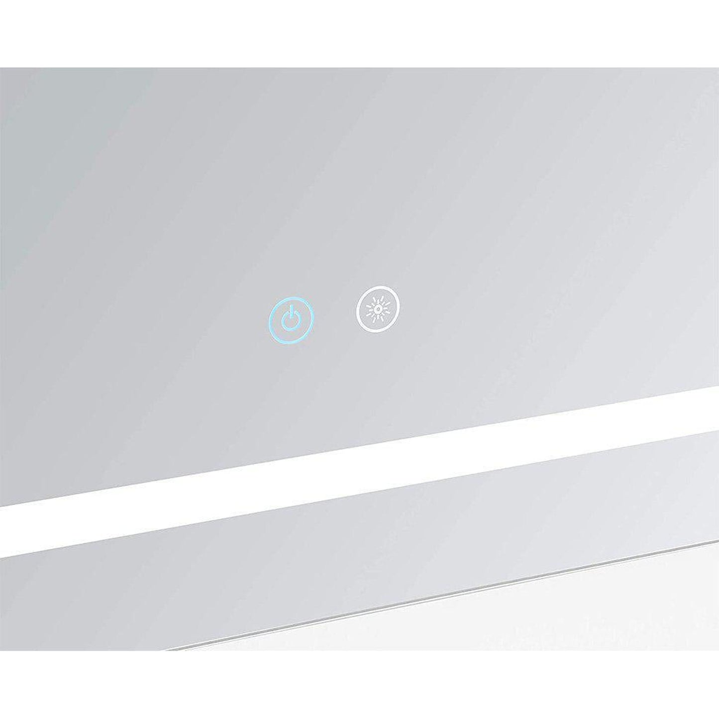 Aquadom Daytona 48" x 30" Rectangle  Ultra-Slim Frame LED Lighted Bathroom Mirror With Defogger - D-4830-N