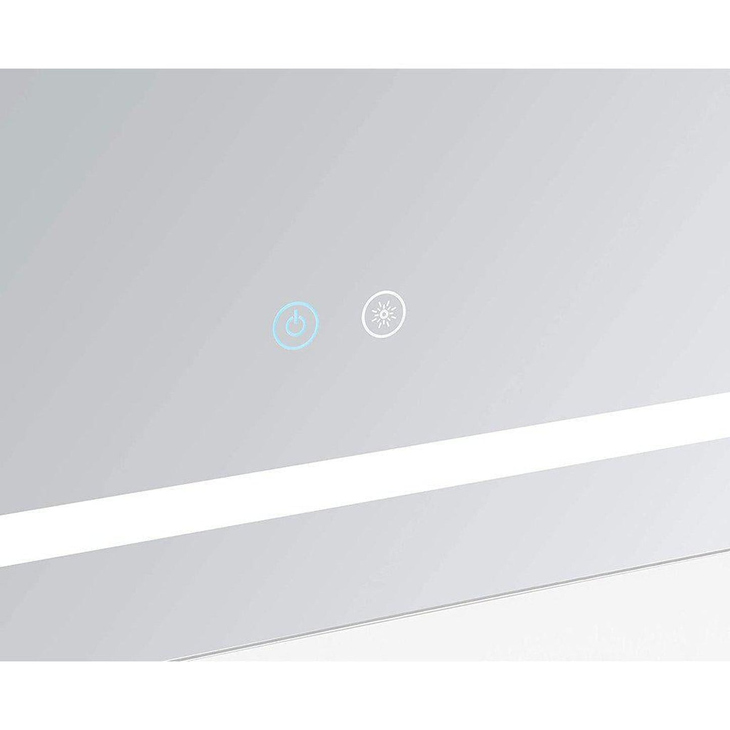 Aquadom Daytona 48" x 36" Rectangle  Ultra-Slim Frame LED Lighted Bathroom Mirror With Defogger - D-4836-N