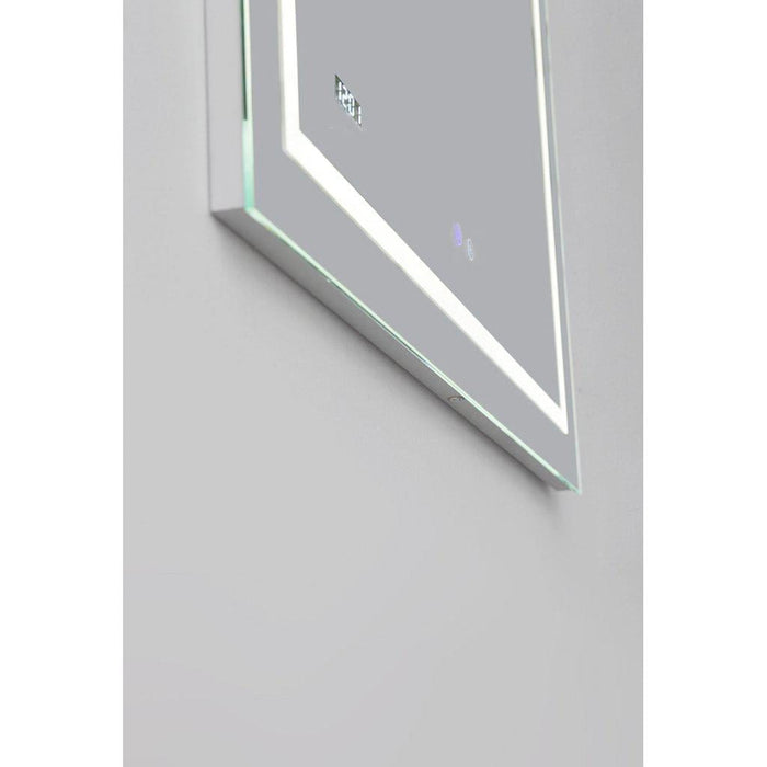 Aquadom Daytona 60" X 30" Rectangle Ultra-Slim Frame LED Lighted Bathroom Mirror With Defogger - D-6030