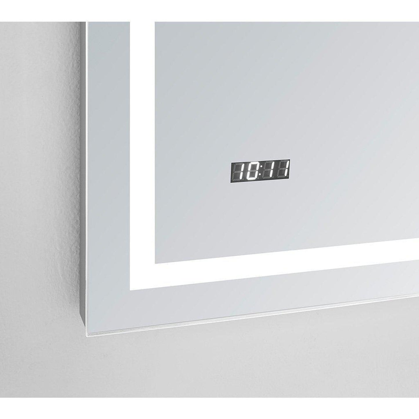 Aquadom Daytona 60" x 36" Rectangle Ultra-Slim Frame LED Lighted Bathroom Mirror With Defogger
