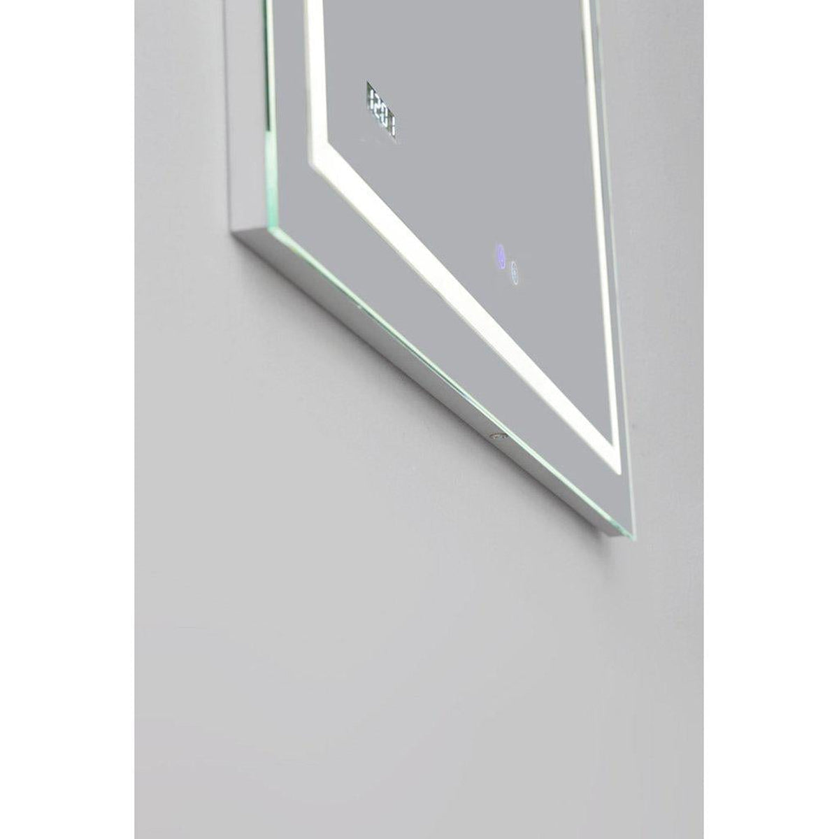 Aquadom Daytona 60" x 36" Rectangle Ultra-Slim Frame LED Lighted Bathroom Mirror With Defogger