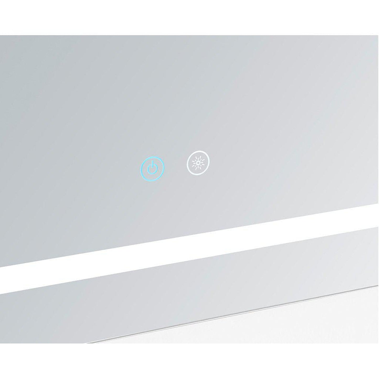 Aquadom Daytona 60" x 36" Rectangle Ultra-Slim Frame LED Lighted Bathroom Mirror With Defogger