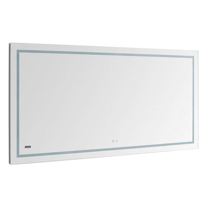 Aquadom Daytona 60" x 36" Rectangle Ultra-Slim Frame LED Lighted Bathroom Mirror With Defogger
