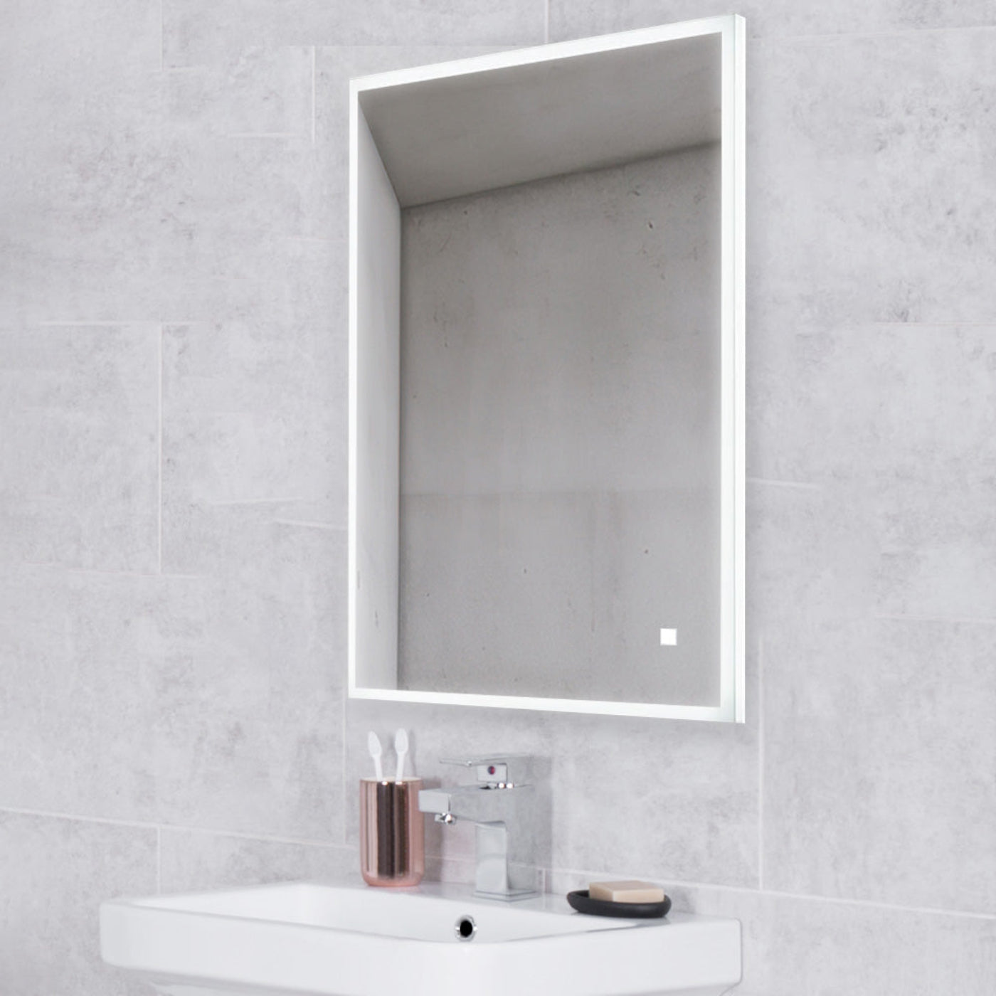 Aquadom Edge 20" x 32" LED Lighted Mirror - E-2032-N