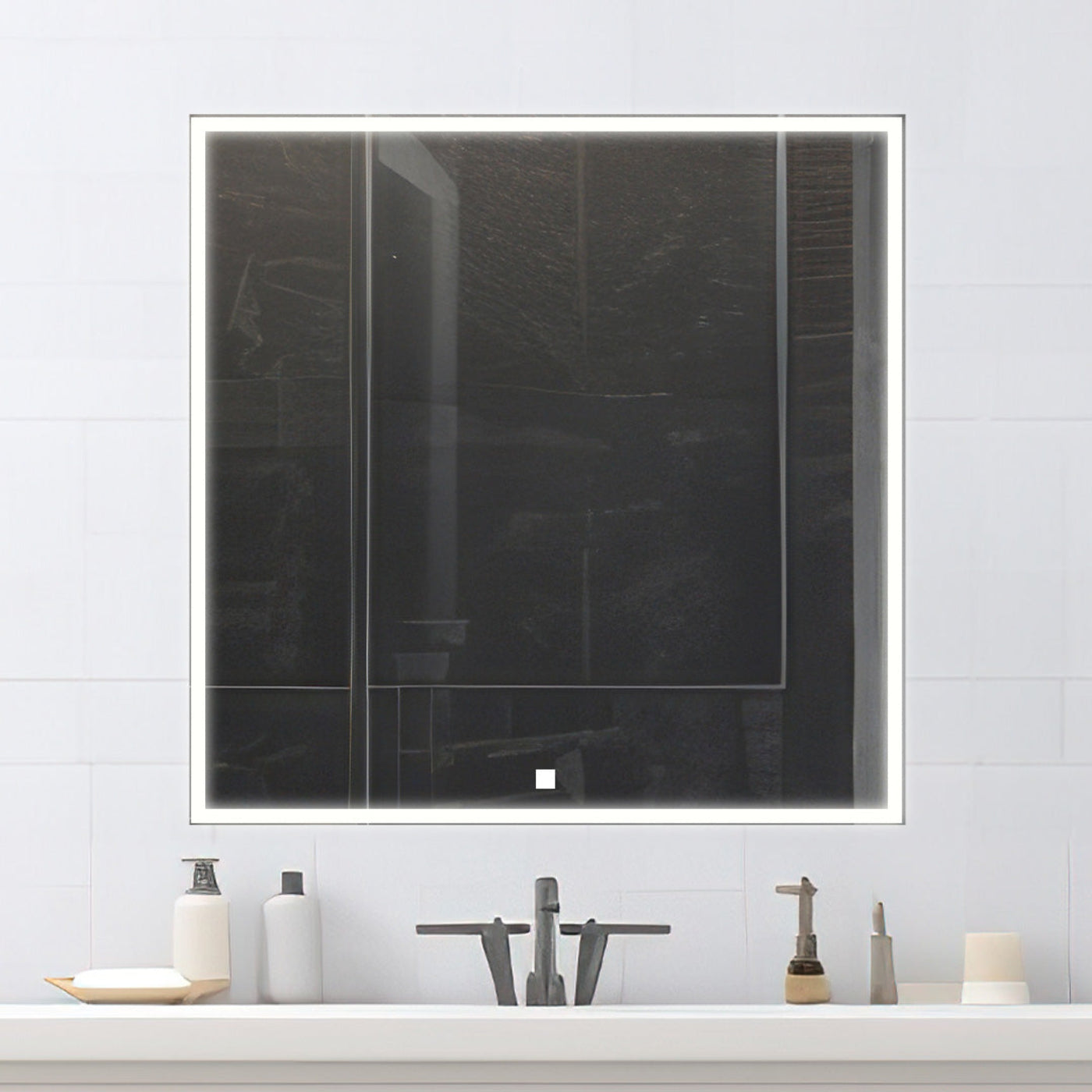 Aquadom Edge 30" x 32" LED Lighted Mirror  - E-3032-N