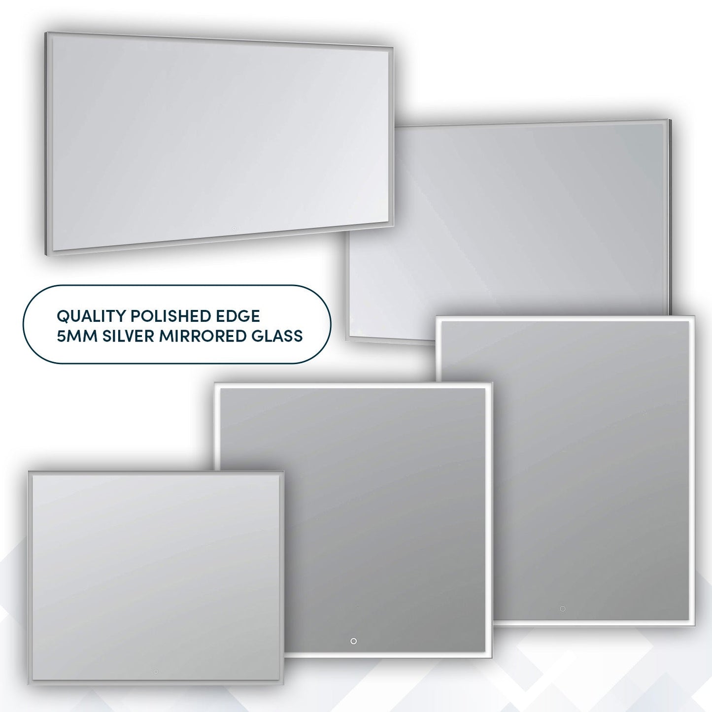 Aquadom Edge 36" x 32" LED Lighted Mirror - E-3632-N