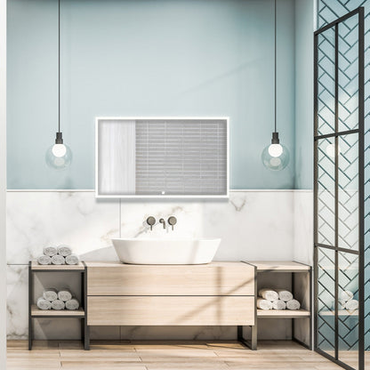Aquadom Edge 48" x 32" LED Lighted Mirror - E-4832-N