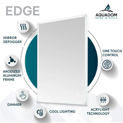 Aquadom Edge 72" x 32" LED Lighted Mirror - E-7232-N