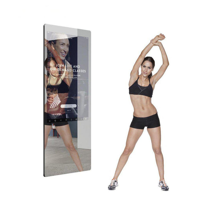 Aquadom Energy 18" X 48" Smart Fitness Mirror With 5MP HD Camera and Body Fat Scale - NRG-1848-HD-BFS