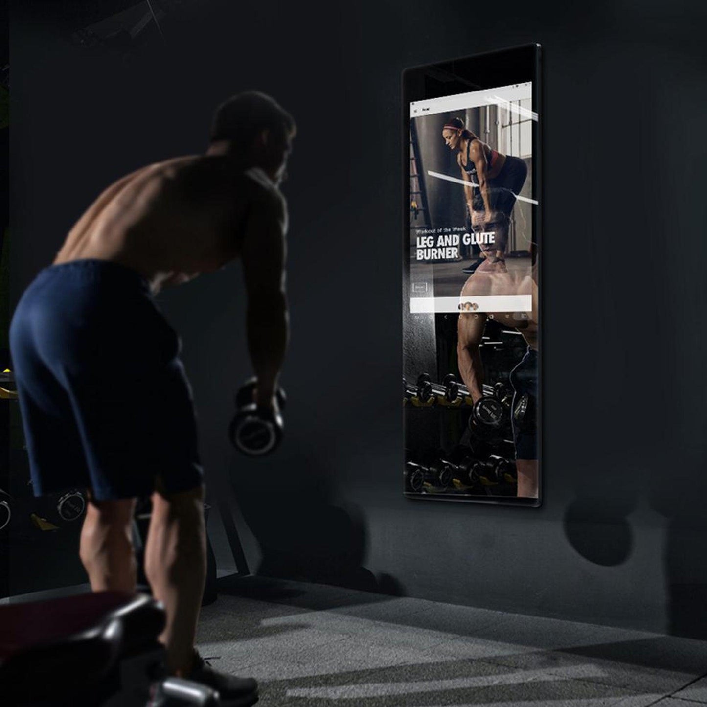 Aquadom Energy 24" X 71" Smart Fitness Mirror - NRG-2471