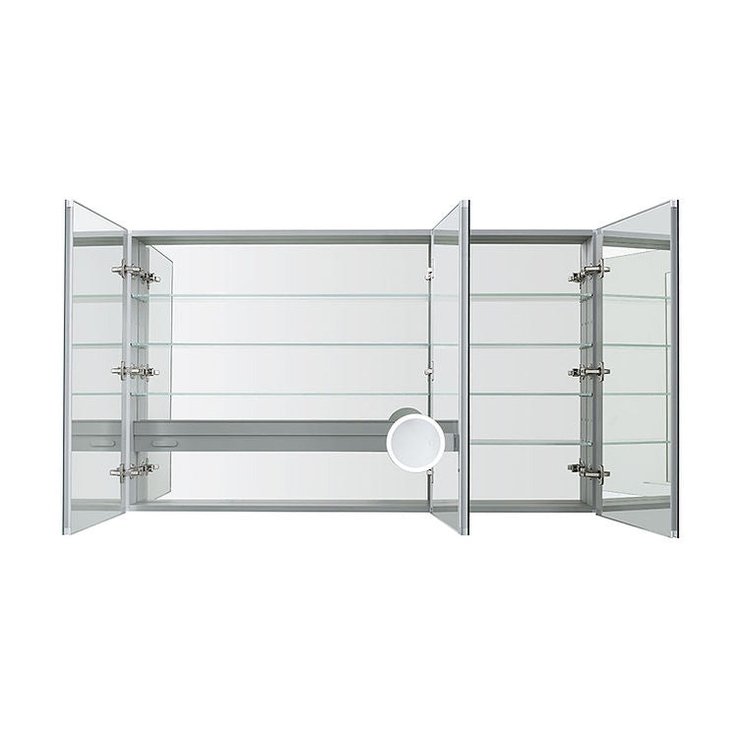 Aquadom Royal  60" x 30" Triple Door Medicine Cabinet With 3x LED Magnifying Mirror - R3-6030E