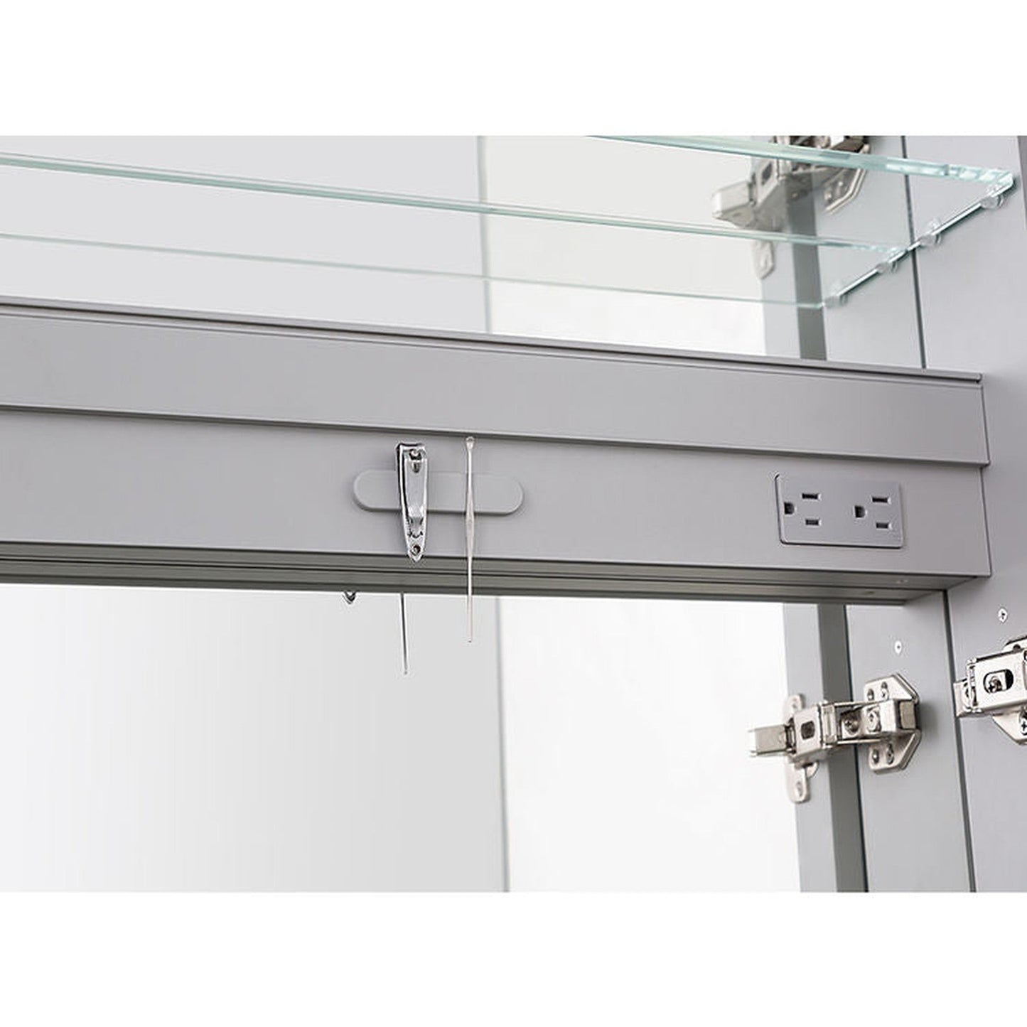 Aquadom Royal  60" x 30" Triple Door Medicine Cabinet With 3x LED Magnifying Mirror - R3-6030E