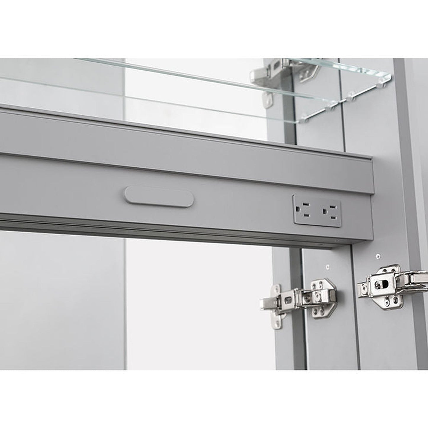 Aquadom Royal  60" x 30" Triple Door Medicine Cabinet With 3x LED Magnifying Mirror - R3-6030E