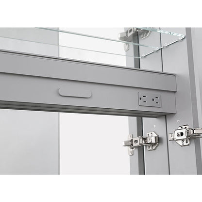 Aquadom Royal  60" x 30" Triple Door Medicine Cabinet With 3x LED Magnifying Mirror - R3-6030E