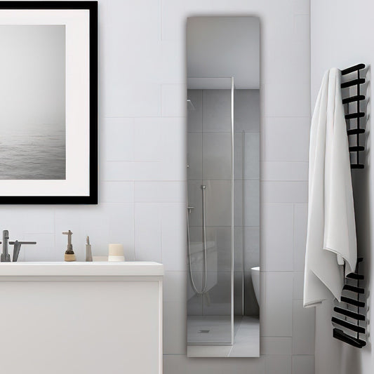 Aquadom Royale 15" x 70" Rectangular Left-Hinged Recessed or Surface Mount Medicine Cabinet With LED Lighting, Touch Screen Button, Defogger - R-1570L-E