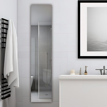 Aquadom Royale 15" x 70" Rectangular Right-Hinged Recessed or Surface Mount Medicine Cabinet With LED Lighting, Touch Screen Button, Defogger - R-1570R-E