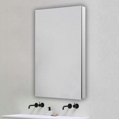 Aquadom Royale 24" x 30" Rectangular Left-Hinged Recessed or Surface Mount Medicine Cabinet With LED Lighting, Touch Screen Button, Defogger - R-2430L-E