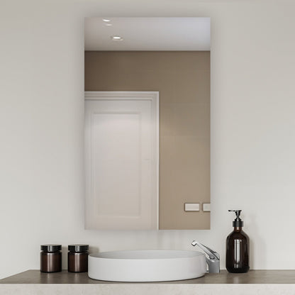 Aquadom Royale 24" x 30" Rectangular Right-Hinged Recessed or Surface Mount Medicine Cabinet With LED Lighting, Touch Screen Button, Defogger - R-2430R-E