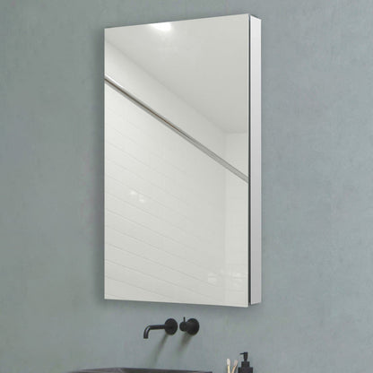 Aquadom Royale 24" x 36" Rectangular Right-Hinged Recessed or Surface Mount Medicine Cabinet With LED Lighting, Touch Screen Button, Defogger - R-2436R-E