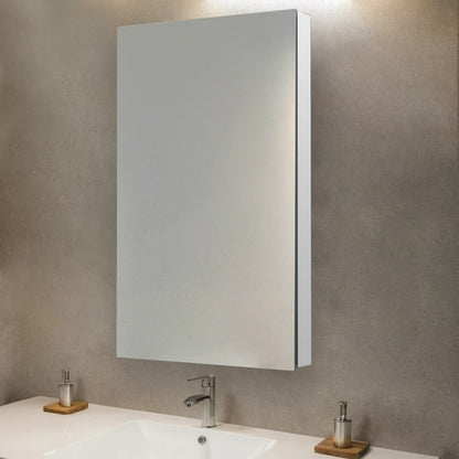 Aquadom Royale 24" x 40" Rectangular Left-Hinged Recessed or Surface Mount Medicine Cabinet With LED Lighting, Touch Screen Button, Defogger - R-2440L-E
