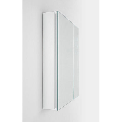 Aquadom Royale 30" x 30" Square Recessed or Surface Mount Bi-View Door Bathroom Medicine Cabinet - R-3030E