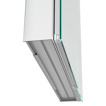 Aquadom Royale 30" x 30" Square Recessed or Surface Mount Bi-View Door Bathroom Medicine Cabinet - R-3030E