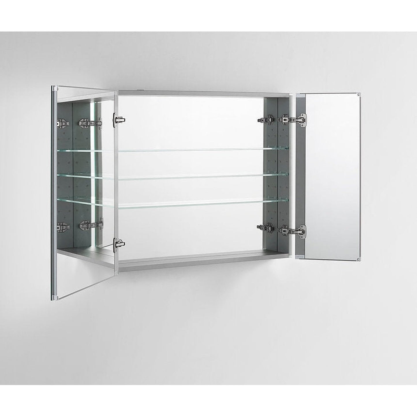 Aquadom Royale 30" x 30" Square Recessed or Surface Mount Bi-View Door Bathroom Medicine Cabinet - R-3030E