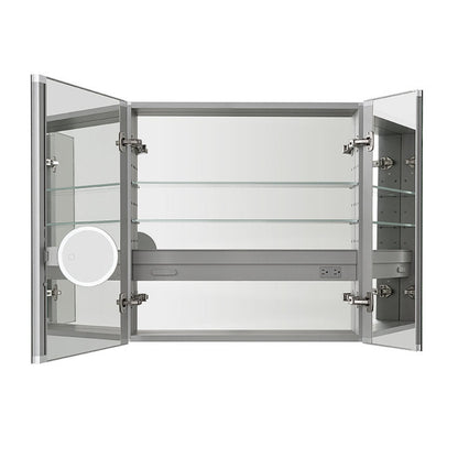 Aquadom Royale 30" x 36" Rectangular Double-Door Recessed or Surface Mount Medicine Cabinet - R-3036E-N