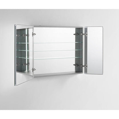 Aquadom Royale 36" x 30" Rectangle Recessed or Surface Mount Bi-View Door Bathroom Medicine Cabinet - R-3630E