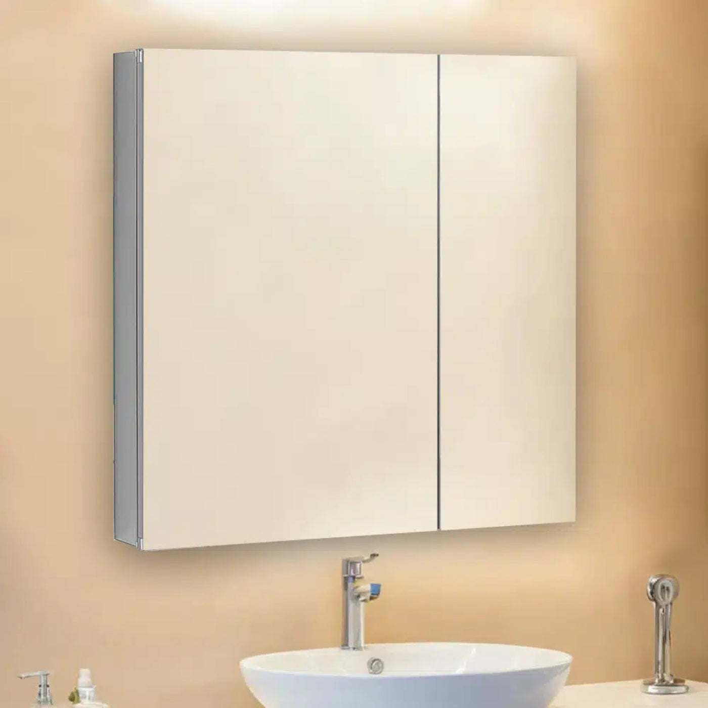 Aquadom Royale 36" x 36" Square Double-Door Recessed or Surface Mount Medicine Cabinet - R-3636E-N