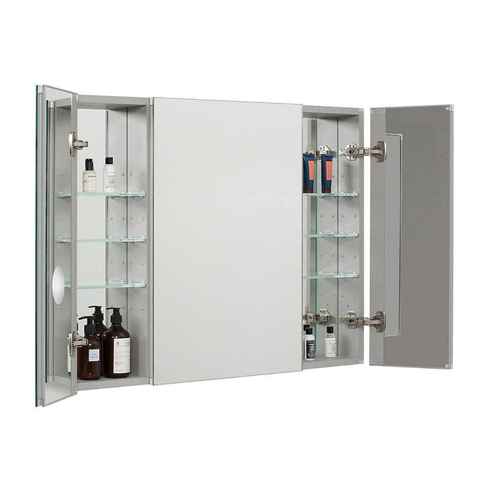 Aquadom Royale 40" x 30" Rectangle Recessed or Surface Mount Tri-View Bathroom Medicine Cabinet - R-4030