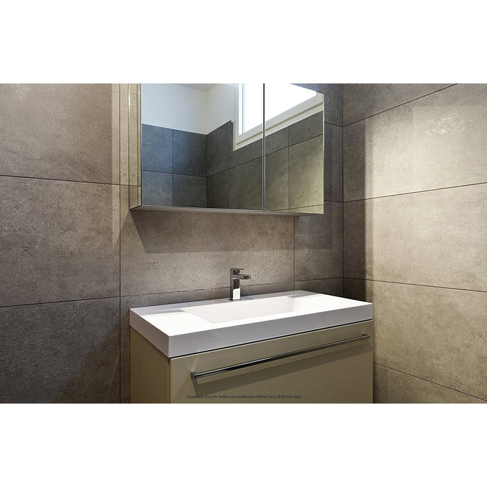 Aquadom Royale 40" x 30" Rectangle Recessed or Surface Mount Tri-View Bathroom Medicine Cabinet - R-4030