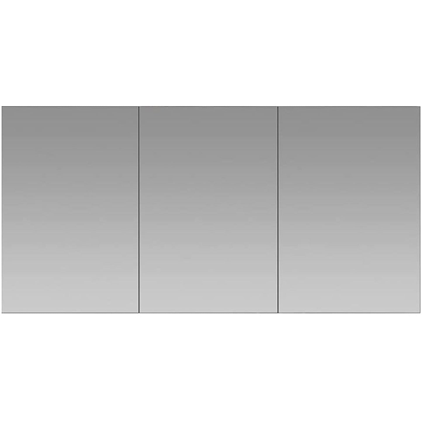 Aquadom Royale 60" x 30" Rectangular Recessed or Surface Mount Tri-View Bathroom Medicine Cabinet - R-6030