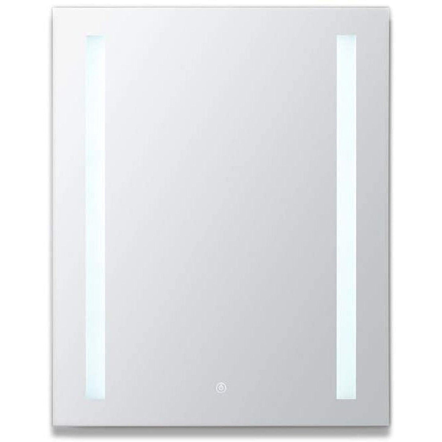Aquadom Royale Basic 24" x 30" Single View Rectangle Right Hinged Recessed or Surface Mount Medicine Cabinet With LED Lighting, Touch Screen Button, Dimmer - RB-2430R-N
