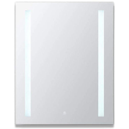 Aquadom Royale Basic 24" x 30" Single View Rectangle Right Hinged Recessed or Surface Mount Medicine Cabinet With LED Lighting, Touch Screen Button, Dimmer - RB-2430R-N