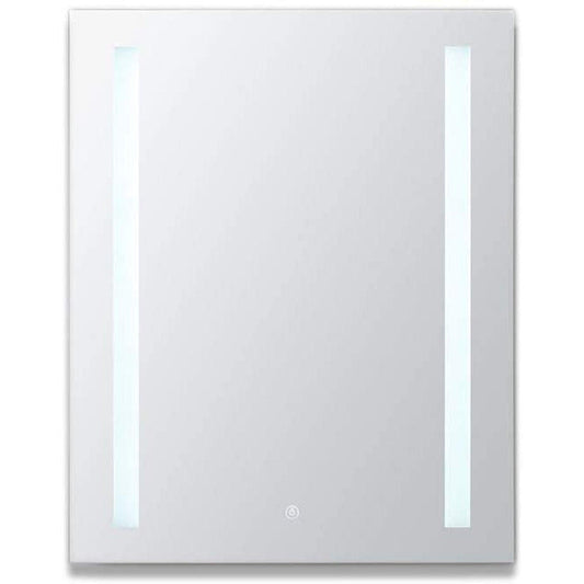 Aquadom Royale Basic 24" x 30" Single View Rectangular Left Hinged Recessed or Surface Mount Medicine Cabinet  With LED Lighting, Touch Screen Button, Dimmer - RB-2430L-N
