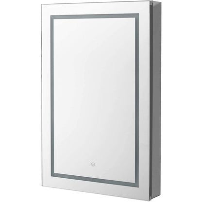 Aquadom Royale Basic Q 24" x 30" Single View Rectangle Right Hinged Recessed or Surface Mount Medicine Cabinet  With LED Lighting, Touch Screen Button, Dimmer - RBQ-243OR