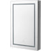 Aquadom Royale Plus 24" x 30" Rectangle Recessed or Surface Mount Single View Left Hinged LED Lighted Bathroom Medicine Cabinet With Defogger, Electrical Outlet, Magnifying Mirror - RP-2430L