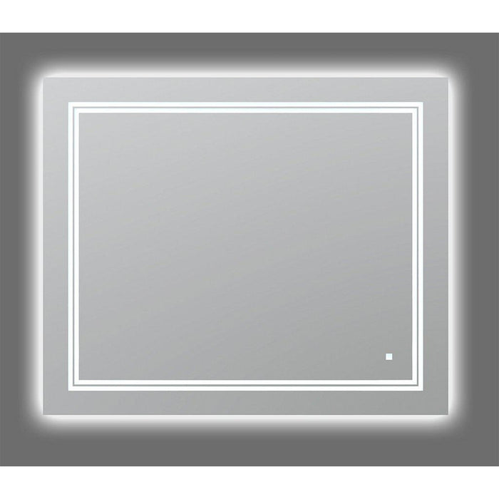 Aquadom SOHO 36" X 30" Rectangle Ultra-Slim Frame LED Lighted Bathroom Mirror With Defogger - S-3630