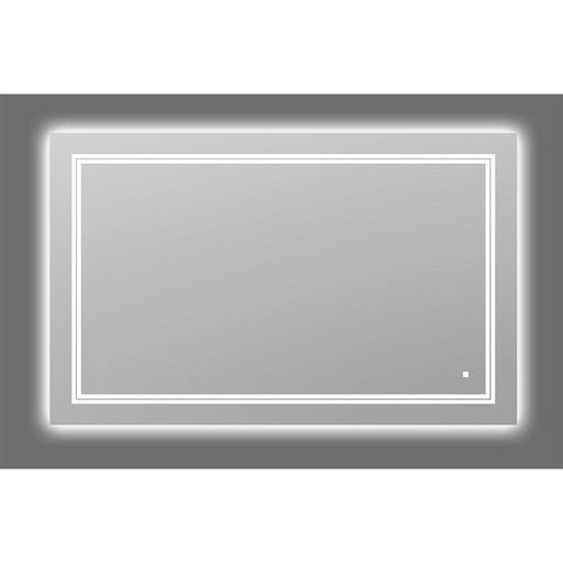 Aquadom SOHO 48" X 30" Rectangular Ultra-Slim Frame LED Lighted Bathroom Mirror With Defogger - S-4830