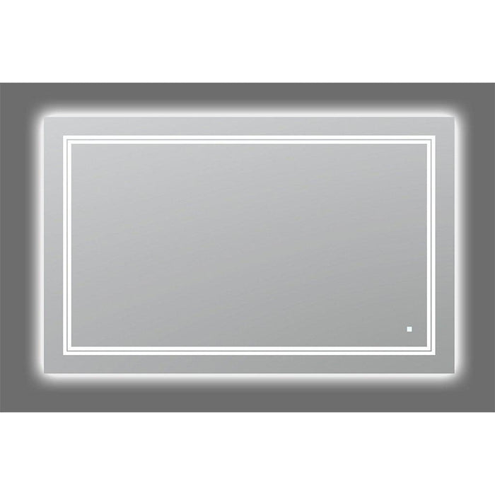 Aquadom SOHO 48" X 30" Rectangular Ultra-Slim Frame LED Lighted Bathroom Mirror With Defogger - S-4830