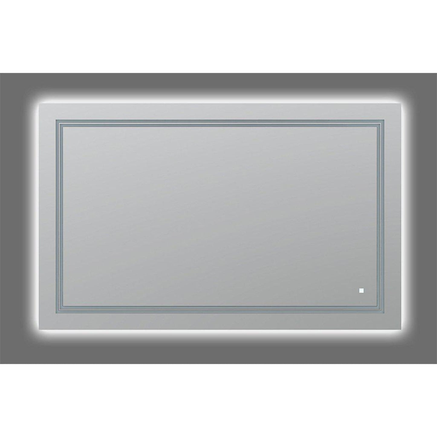 Aquadom SOHO 48" x 30" Rectangular Ultra-Slim Frame LED Lighted Bathroom Mirror With Defogger - S-4830-N